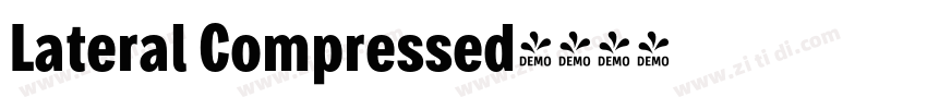 Lateral Compressed字体转换